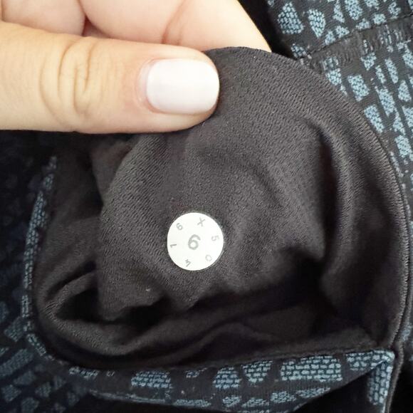 LULULEMON Inspire Tight II Leggings Shatter Weave Desert Teal Alberta Lake 6 - Picture 11 of 13